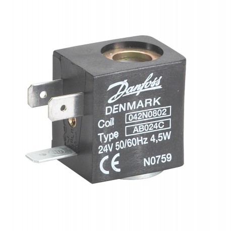AB024C - AB024C 042N0802 DANFOSS CONTROLES INDUSTRIALES COIL 24V 50/60HZ4.5W DIN spade+ pack 9-2
