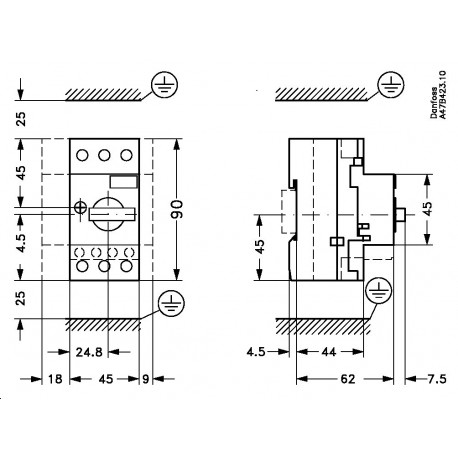 CTI 25M - CTI 25M 047B3140 DANFOSS CONTROLES INDUSTRIALES CTI 25M Circuit breaker M/20