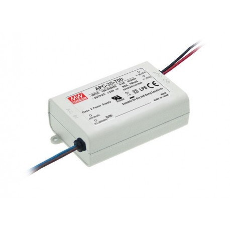 APC-35-700 - APC-35-700 MEANWELL AC-DC Single output LED driver Constant Current (CC), Output 0.7A / 15-50VDC