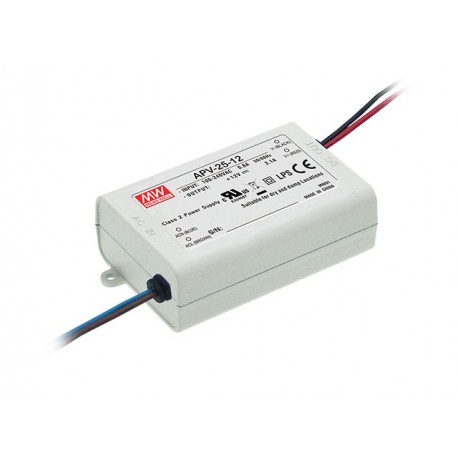 APV-25-5 - APV-25-5 MEANWELL AC-DC Single output LED driver Constant Voltage (CV), Output 5VDC / 3.5A