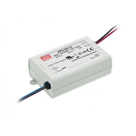 APV-35-12 - APV-35-12 MEANWELL AC-DC Single output LED driver Constant Voltage (CV), Output 12VDC / 3A