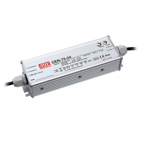 CEN-75-20 - CEN-75-20 MEANWELL AC-DC Single output LED driver Mix mode (CV+CC), Output 20VDC / 3.75A