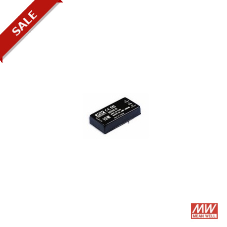 DKE10A-05 - DKE10A-05 MEANWELL DC-DC Converter for PCB mount, Input 9-18VDC, Output ±5VDC / 1A, DIP Through hole package