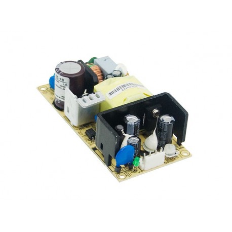 EPS-65-15 - EPS-65-15 MEANWELL AC-DC Single output Open frame power supply, Output 15VDC / 4.34A
