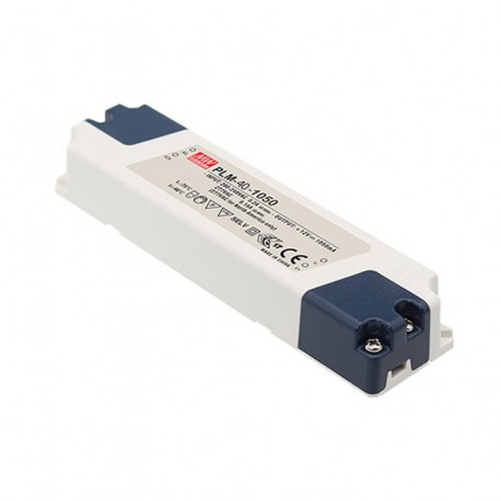 PLM-40-700 - PLM-40-700 MEANWELL AC-DC Single output LED driver Constant Current (CC), Input range 110-295VAC, Output 0.7..