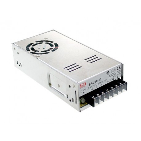 SP-240-48 - SP-240-48 MEANWELL AC-DC Enclosed power supply, Output 48VDC / 5A, PFC, forced air cooling