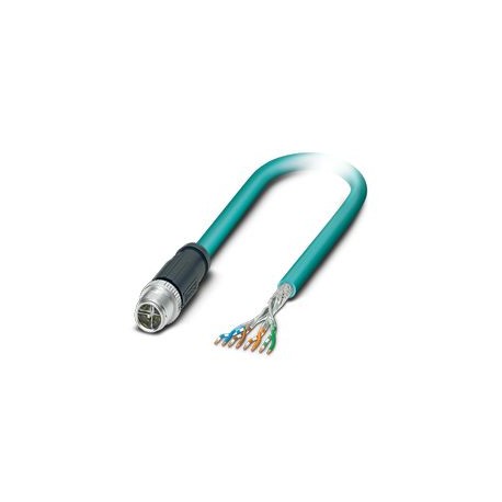 NBC-MSX/0,35-94S SCO RAIL - NBC-MSX/0,35-94S SCO RAIL 1580186 PHOENIX CONTACT Network cable, CAT6A Ethernet (10 GBit/s), 8-pole, M12 SPE..