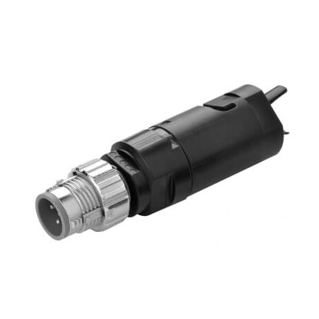 XS5G-D418 - XS5G-D418 XS5G0035M 377249 OMRON M12 Cableless IDC Connector Straight Male 4-wire Smart click