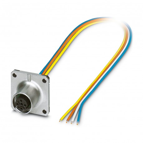 SACC-SQ-M12FSD-4CON-25F/0,5 - SACC-SQ-M12FSD-4CON-25F/0,5 1440960 PHOENIX CONTACT Flush-type connector