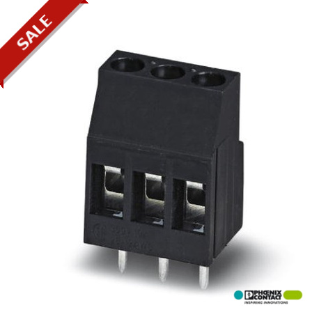 MKDS 3/ 3-B-5,08 BK - MKDS 3/ 3-B-5,08 BK 1706468 PHOENIX CONTACT PCB terminal block, Nominal current: 24 A, Nom. voltage: 400 V, ..