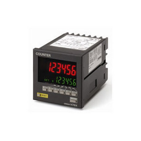 H7BX-A - H7BX-A H7BX0001C 241306 OMRON 72x72 SPST 1 Stage 6 dig. Salt. Trans 100-240Vac