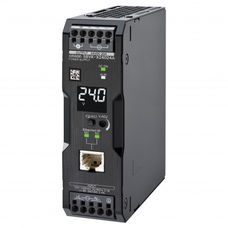 S8VK-X24024A-EIP - S8VK-X24024A-EIP S8VK6002G 680577 OMRON Book Power Supply, 240 W, 24 Vdc, 10 A, DIN Rail Mount, Push-in Term..