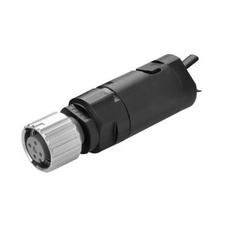 XS5C-D418 - XS5C-D418 XS5C0030A 377248 OMRON M12 Cableless IDC Connector Straight Female 4-Wire Smart Click