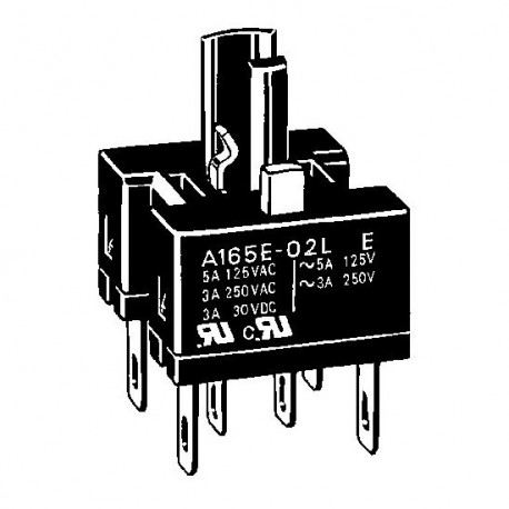 A165E-02 - A165E-02 A16E3002C 160649 OMRON A165E 2 NC Contact Block