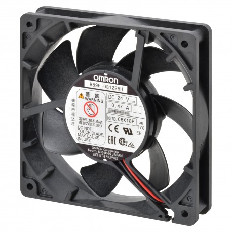 R89F-DS1225L - R89F-DS1225L R89F0004D 686249 OMRON DC Axial Fan, Plastic Blade, 120x25 Frame, Low Speed