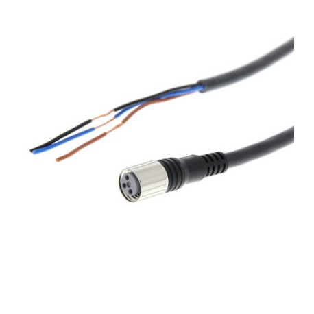 XS3F-M321-310-R - XS3F-M321-310-R XS3F0260B 701359 OMRON Sensor Cable, M8 Straight Female Connector, 3 Poles, PVC Robot Cable,..