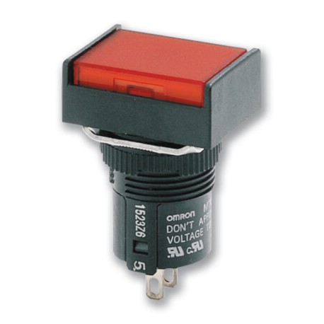 A165L-TR - A165L-TR A16 2022M 160055 OMRON IP65 red round pushbutton head