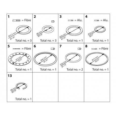 027H2218 - 027H2218 DANFOSS REFRIGERATION ICS/ICM 25 Inspection kit