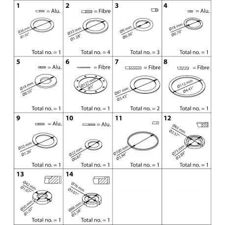 027F3155 - 027F3155 DANFOSS REFRIGERATION PM,PML/X ,MRV,65MEV,PMFH,500 Repair kit