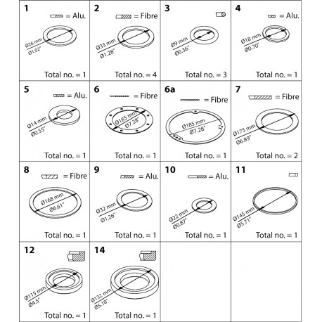 027F3157 - 027F3157 DANFOSS REFRIGERATION PM,PML/X size 100 Repair kit