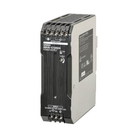 S8VK-C12024 - S8VK-C12024 S8VK2001G 375667 OMRON Power Supply 120W/24V/5A DIN LITE Rail