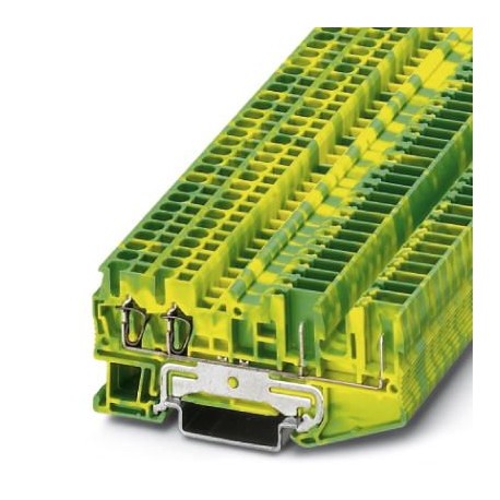 ST 2,5-QUATTRO/2P-PE - ST 2,5-QUATTRO/2P-PE 3040041 PHOENIX CONTACT Spring cage ground terminal block