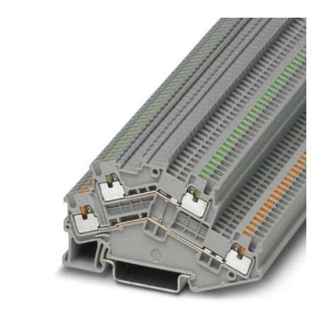 PTTBS 1,5/S/U-OG/O-GN - PTTBS 1,5/S/U-OG/O-GN 3214666 PHOENIX CONTACT Double-level terminal block