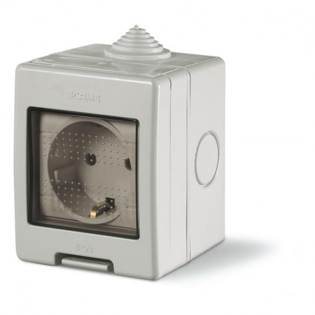 136.5122-412 - 136.5122-412 SCAME SURF. MOUNT. ENCL. 2G IP55 + 1 GERM. SKT