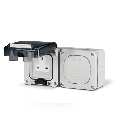 137.6003 - 137.6003 SCAME SOCKET BS1363 13A + SWITCH 20A DP 195x95