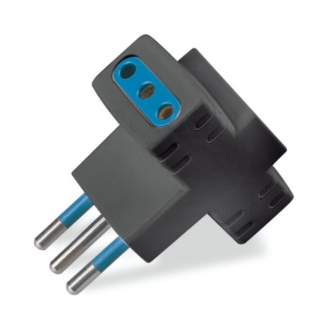 144.455/N - 144.455/N SCAME 3-WAY ADAPTOR 250V AC max 1.500W