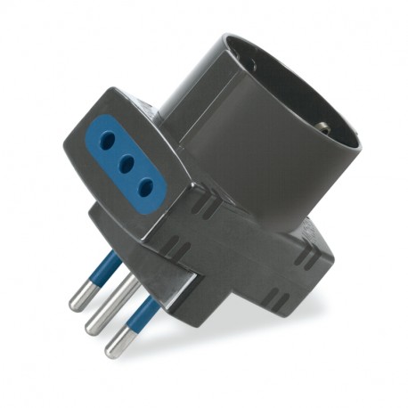 144.457/N - 144.457/N SCAME 3-WAY ADAPTOR 250V AC max 1.500W