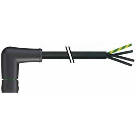 7000-P8232-P160300 - 7000-P8232-P160300 MURRELEKTRONIK MQ15 female 270° with cable 600V AC type 3PUR 4x1.5 bk UL/CSA+drag ch. 3m