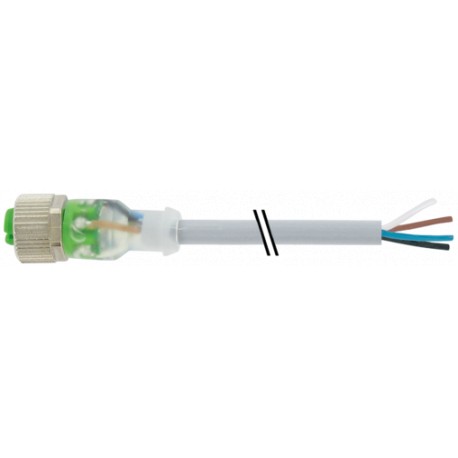 7000-12231-2240750 - 7000-12231-2240750 MURRELEKTRONIK M12 female 0° with cable 3LED PUR 4x0.34 gy UL/CSA 7.5 m