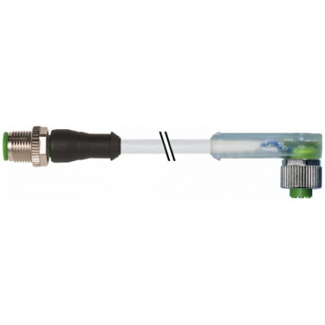 7000-40321-2530250 - 7000-40321-2530250 MURRELEKTRONIK M12 male 0° / M12 female 90° LED PUR 3x0.34 gy UL/CSA+robot+drag chain 2,5m