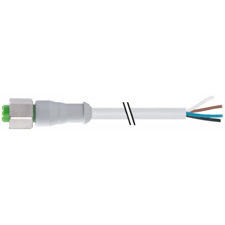 7014-12221-2146000 - 7014-12221-2146000 MURRELEKTRONIK M12 female 0° A-cod. with cable F ( & ) BPVC 4x0.34 gy UL/CSA 60m