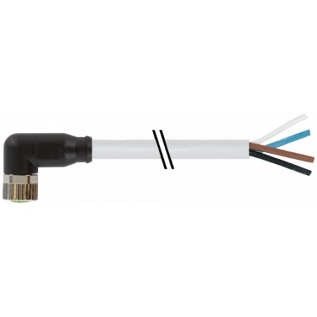 7000-08101-2342000 - 7000-08101-2342000 MURRELEKTRONIK M8 female 90° A-cod. with cablePUR 4x0.34 gy UL/CSA+drag ch. 20m