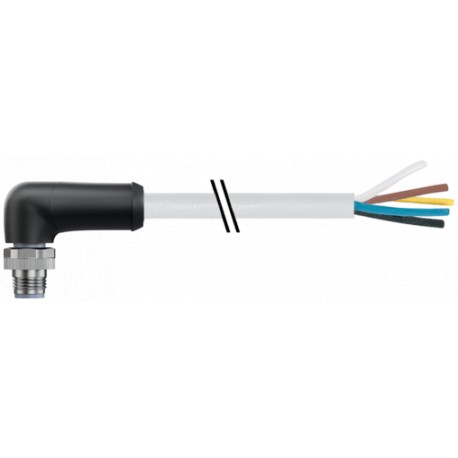 7000-P4211-P083000 - 7000-P4211-P083000 MURRELEKTRONIK M12 Power L-cod. 5pol. male 90° with cable PUR 5x1.5 gy UL/CSA+drag chain ..
