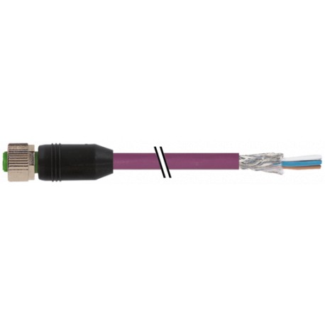 7000-13225-8035000 - 7000-13225-8035000 MURRELEKTRONIK M12 female 0° with cable CANopen/DeviceNet PUR AWG24+AWG22 shielded vt UL/..