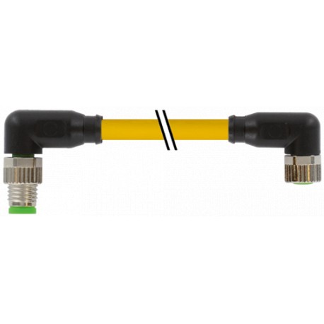 7000-40671-6310030 - 7000-40671-6310030 MURRELEKTRONIK M12 male 90° / M8 female 0° PUR 4x0.25 bk UL/CSA+drag chain 0,30m