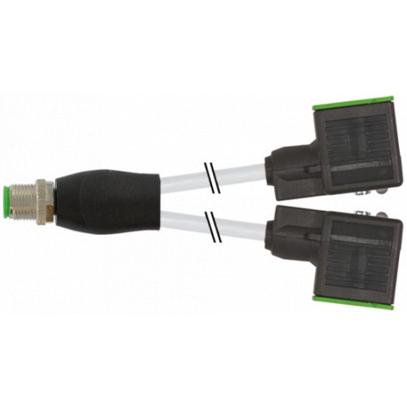 7000-42401-2160030 - 7000-42401-2160030 MURRELEKTRONIK M12 Y-distributor / MSUD valve plug form A 18mm PVC 3x0.75 gy 0,3m