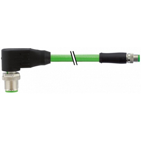 7000-86311-7960060 - 7000-86311-7960060 MURRELEKTRONIK M8 male 0° / M12 male 90° shielded D-cod. PUR AWG22 shielded gn UL/CSA+dra..