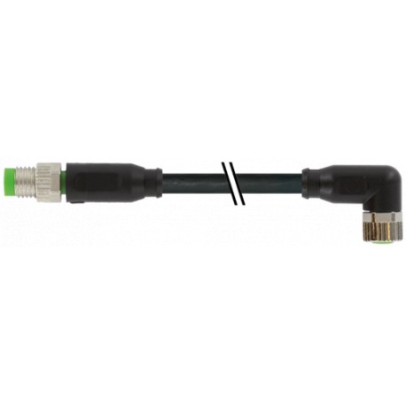 7000-88025-6500060 - 7000-88025-6500060 MURRELEKTRONIK M8 MALE 0° / M8 FEMALE 90° PUR 3x0.25 bk UL/CSA+robot 0.6