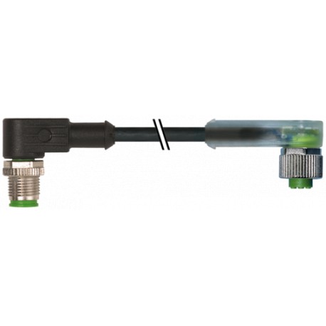 7000-40421-6340050 - 7000-40421-6340050 MURRELEKTRONIK M12 male 90° / M12 female 90° LED PUR 4x0.34 bk UL/CSA+drag chain 0,5m