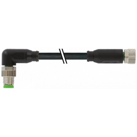 7000-88071-6310400 - 7000-88071-6310400 MURRELEKTRONIK M8 male 90° / M8 female 0° PUR 4x0.25 bk UL/CSA+ drag 4.0