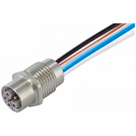 7000-P4295-9800050 - 7000-P4295-9800050 MURRELEKTRONIK M12 Power L-cod. 5pol. female recept. rear mountwires PUR 5x1.5 0,5m