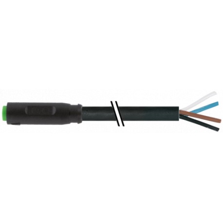 7000-08221-6110100 - 7000-08221-6110100 MURRELEKTRONIK M8 female 0° A-cod. snap-in with cablePVC 4x0.25 bk UL/CSA 1m