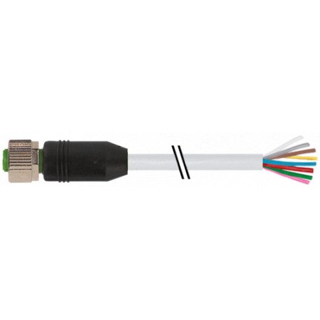 7000-17041-2073500 - 7000-17041-2073500 MURRELEKTRONIK M12 female 0° A-cod. with cablePVC 8x0.25 gy UL/CSA 3m