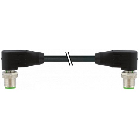 7000-47021-8050030 - 7000-47021-8050030 MURRELEKTRONIK M12 male 90° / M12 male 90° Y-cod. shieldedPUR AWG20/26 shielded bk UL/CSA..