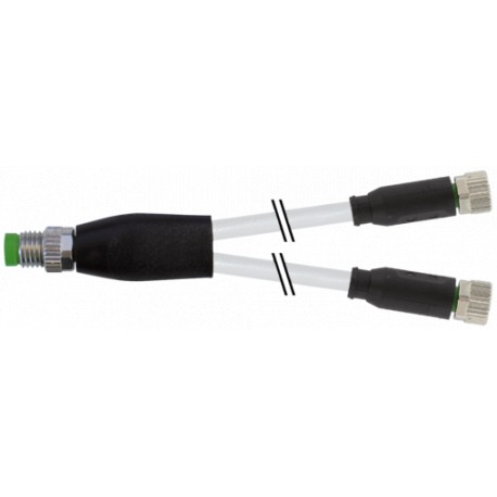 7000-87001-2300060 - 7000-87001-2300060 MURRELEKTRONIK Y-Distributor M8 male / M8 female 0° A-cod.PUR 3x0.25 gy UL/CSA+drag ch. 0..