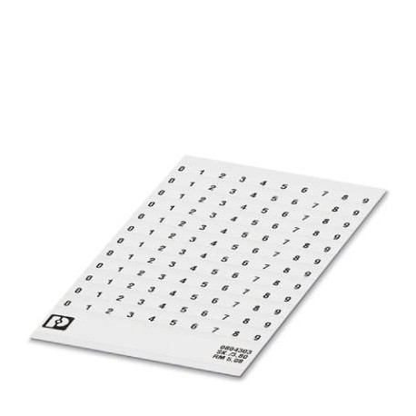 SK 5,08/3,8: 0-9 - SK 5,08/3,8: 0-9 0804303 PHOENIX CONTACT Marker for terminal blocks